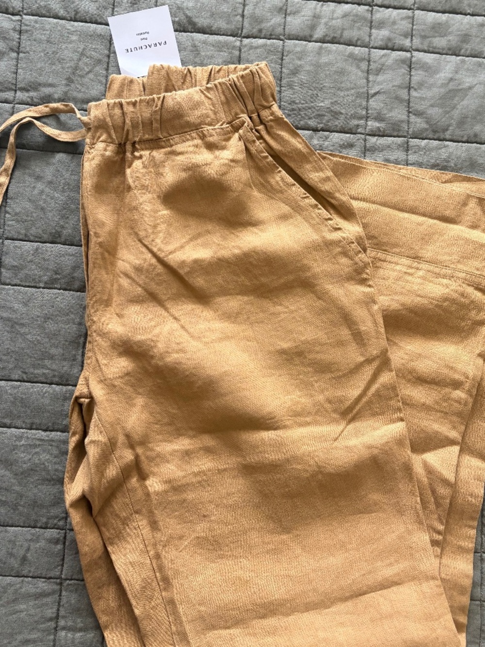 Parachute Home "Ochre" Linen Pants NWT